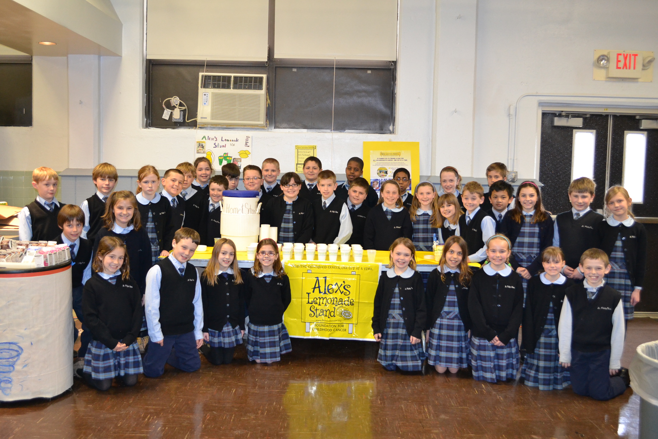 St Philip Neri School 4th Grade Service Project Alex's Lemonade Stand